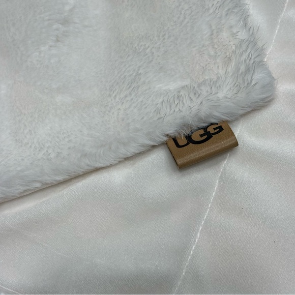 UGG White Faux Fur Pillow Case - Picture 4 of 8